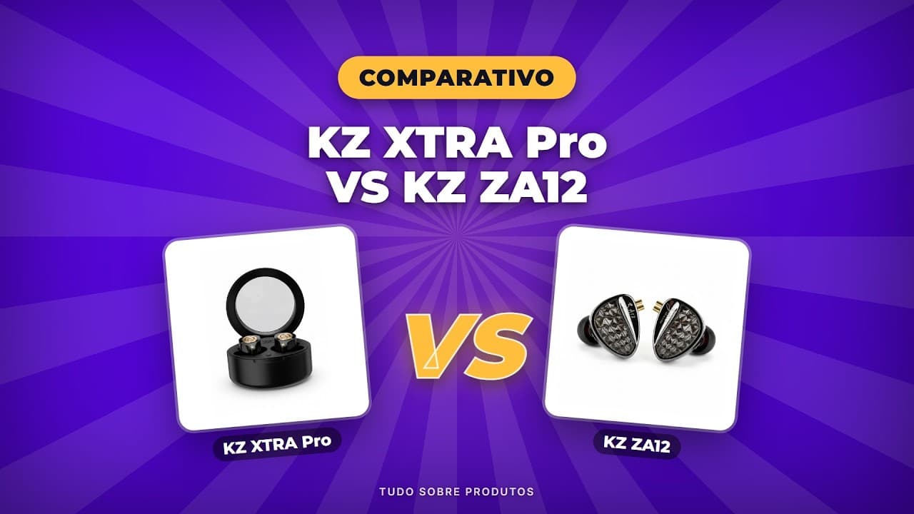 Capa do vídeo oficial: KZ XTRA Pro vs ZA12: O Melhor Fone de 2026 é um Deles?