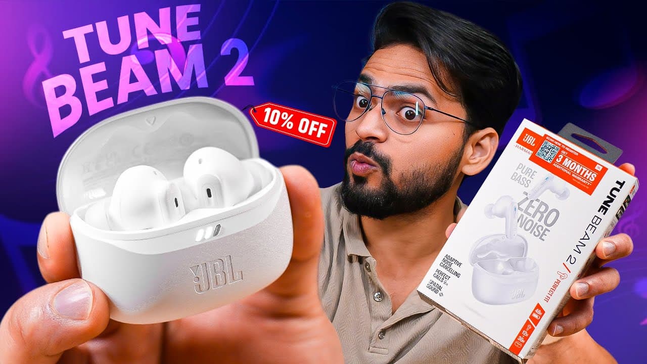 Thumbnail do vídeo JBL Tune Beam 2 Review ⚡️ ( ANC ) | At Just Rs 5,499 | Best TWS Earbuds of 2025 🔥