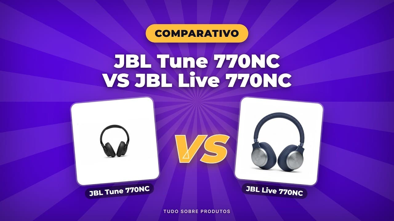 Capa do vídeo oficial: JBL Tune 770NC x Live 770NC: O duelo definitivo em 2026! Quem vence?