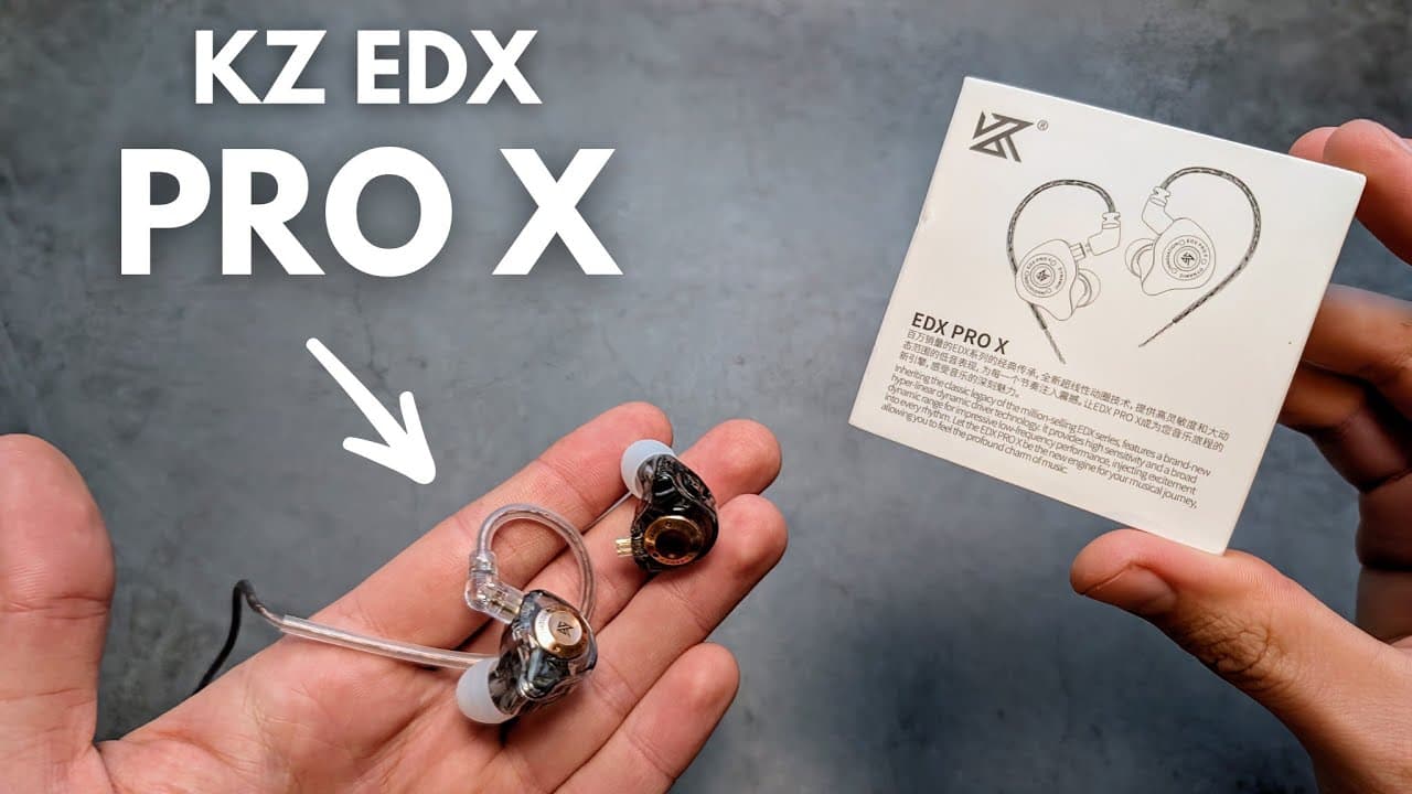 Thumbnail do vídeo KZ EDX PRO X - IEM Earphones - Unboxing & Full REVIEW