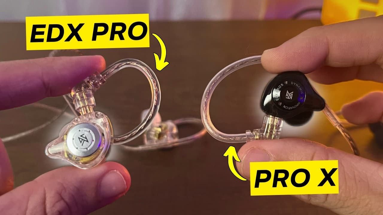 Thumbnail do vídeo KZ EDX Pro vs Pro X: Qual Mais Vale a Pena? (Comparativo COMPLETO!)