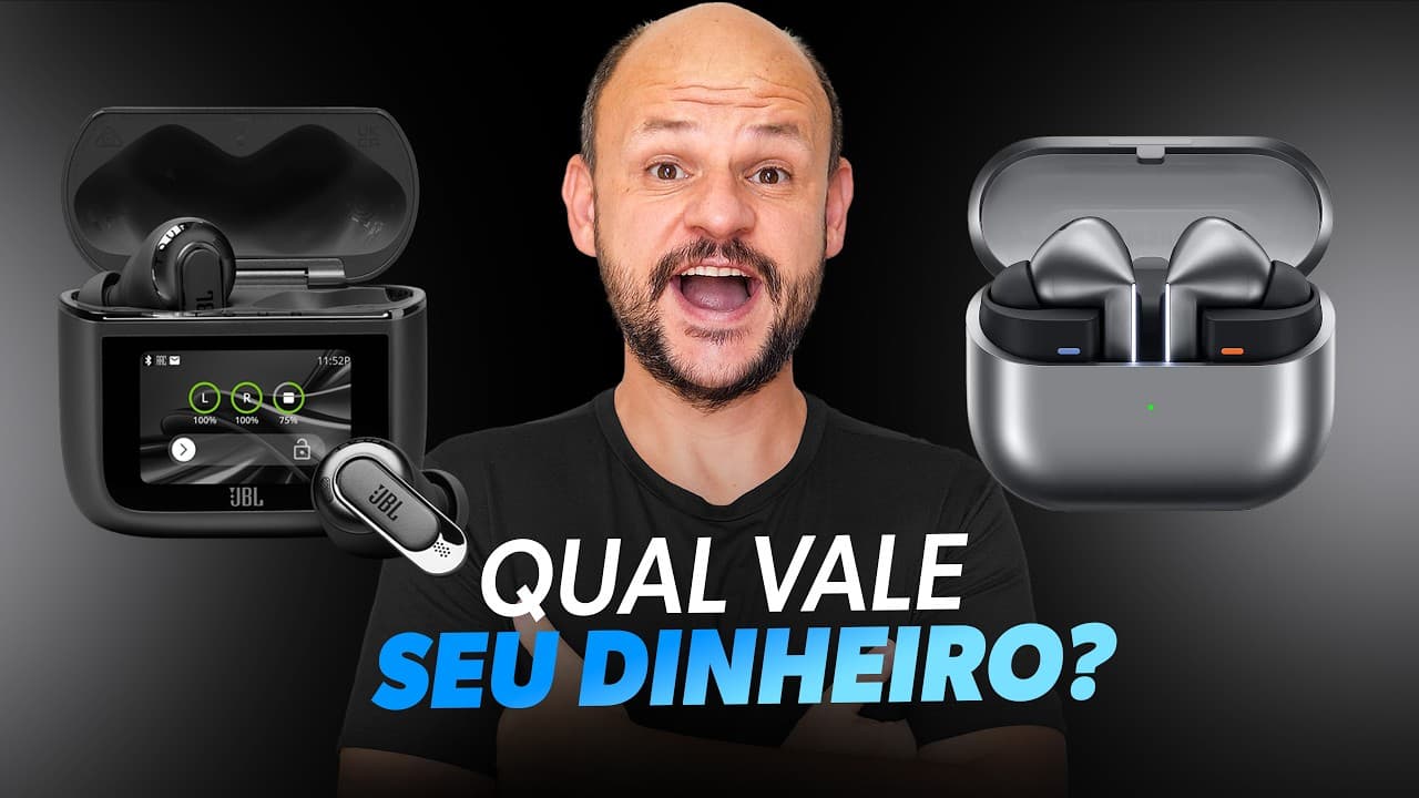 Thumbnail do vídeo JBL Tour Pro 3 ou Galaxy Buds3 Pro: Qual melhor fone intra auricular