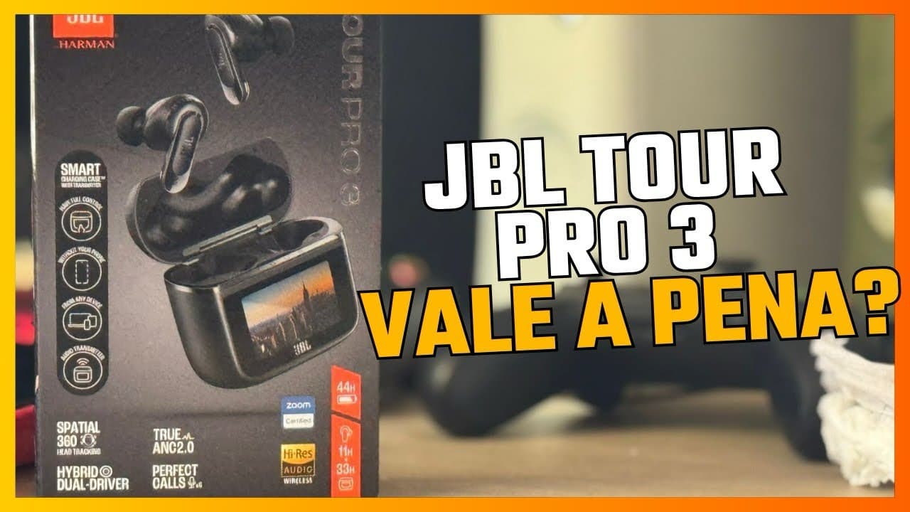 Thumbnail do vídeo JBL Tour Pro 3 Vale a pena? Review após 1 mês de uso