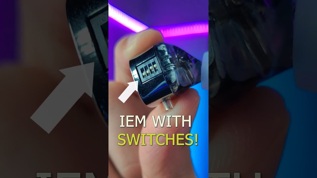 Thumbnail do vídeo This IEM has tiny switches to tune the sound!✨