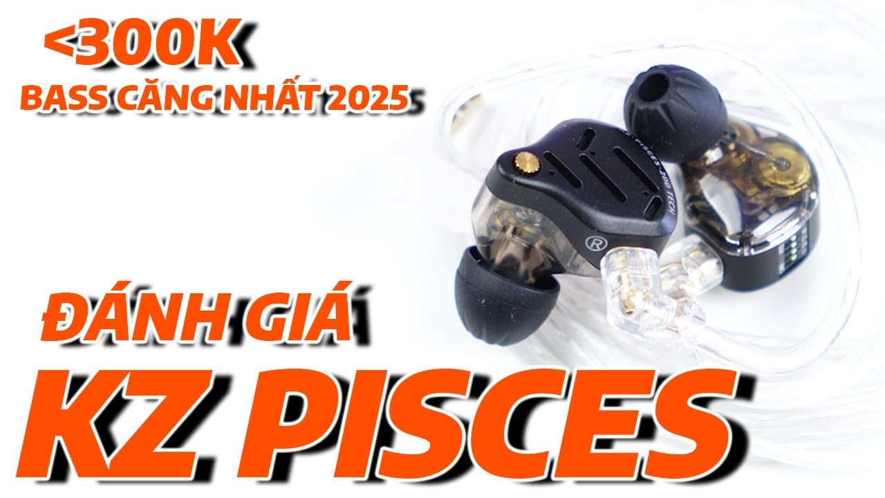 Thumbnail do vídeo KZ Cook Tai Nghe Bass Căng Nhất Dưới 300K Nhưng Treble Vẫn Mượt? Đánh Giá KZ Pisces