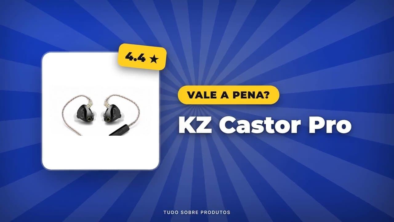 Capa do vídeo oficial: KZ Castor Pro: A Verdade sobre esse fone que está DANDO O QUE FALAR!
