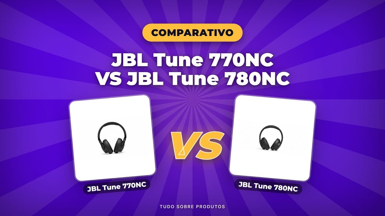 Capa do vídeo oficial: JBL Tune 770NC vs 780NC: Qual o MELHOR fone Bluetooth em 2026?