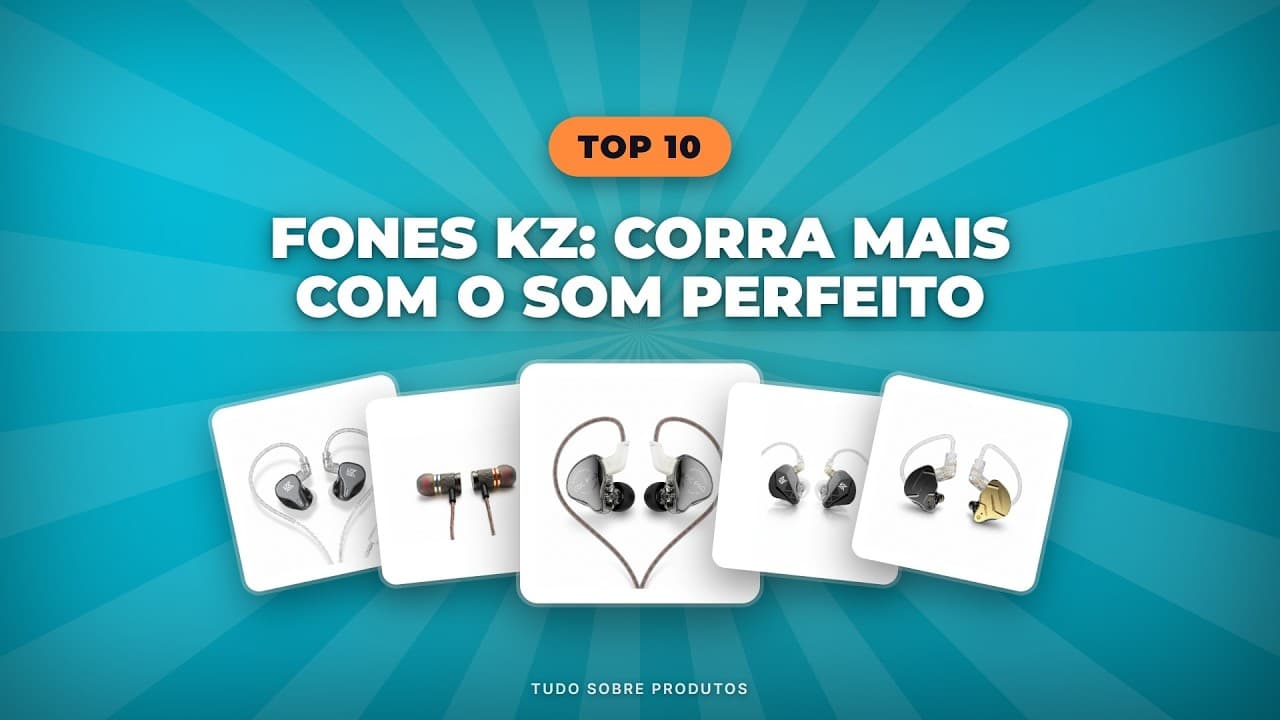Capa do vídeo oficial: Top 10 Fones KZ para Corrida em 2026: Descubra o Ideal!