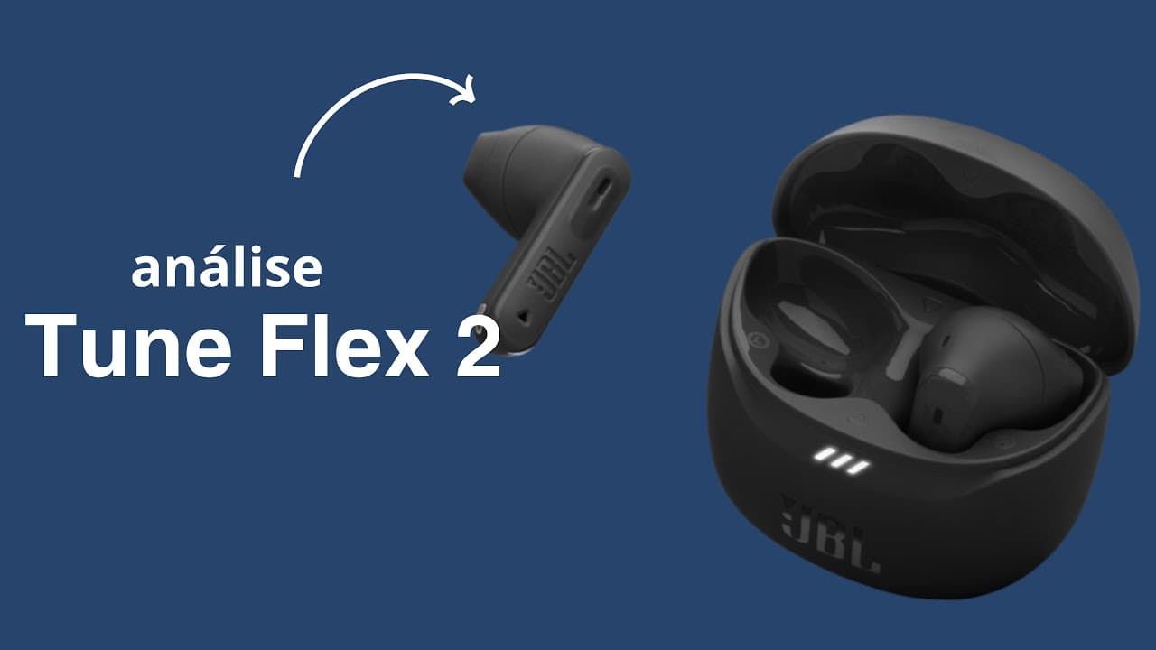Thumbnail do vídeo JBL Tune Flex 2 é Bom? Vale a Pena? Análise/Review Completo