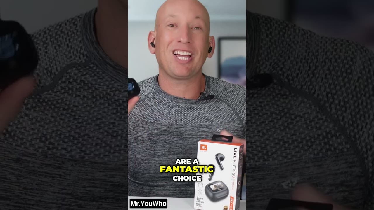 Thumbnail do vídeo Unleash Sound Quality with JBL Live Flex 3 Earbuds!