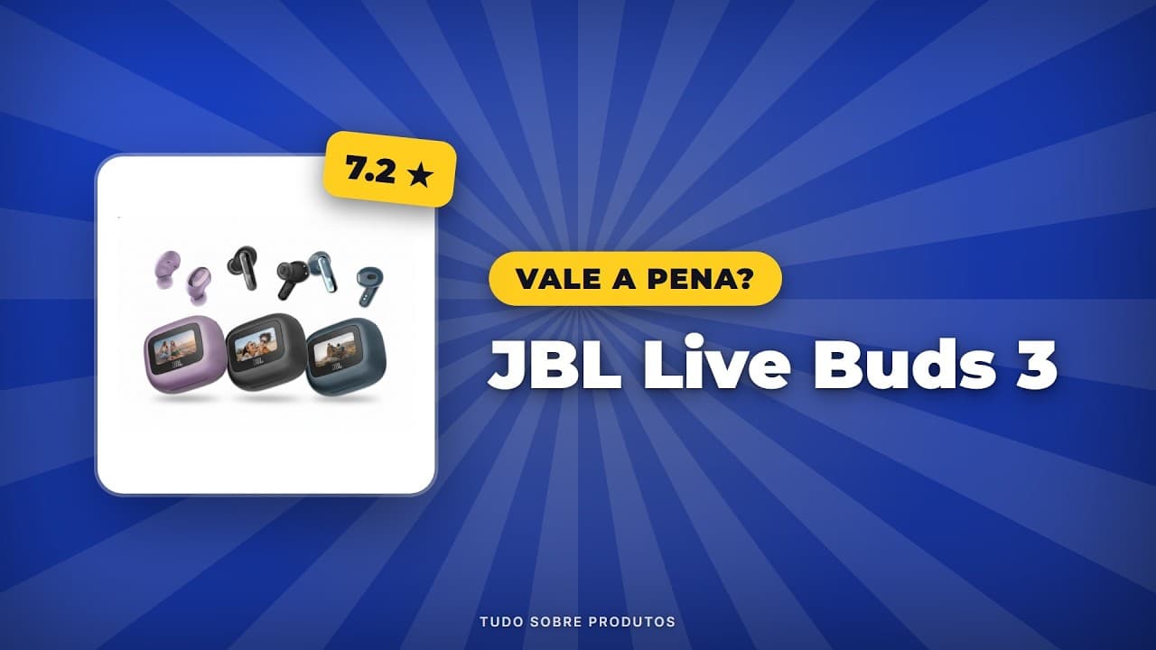 Capa do vídeo oficial: JBL Live Buds 3: Vale a pena em 2026? Análise COMPLETA!