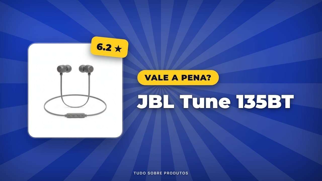 Capa do vídeo oficial: JBL Tune 135BT em 2026: Vale a pena? Análise Completa e Detalhada!