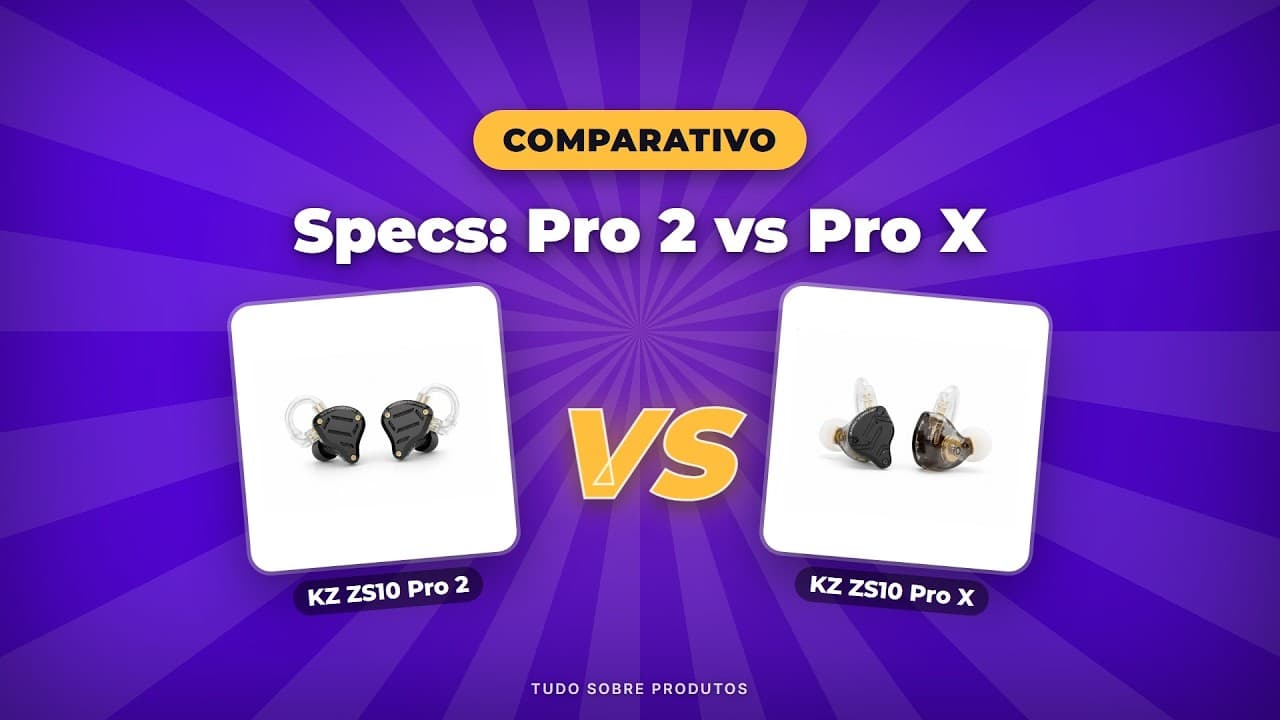 Capa do vídeo oficial: KZ ZS10 Pro 2 vs Pro X (2026): Qual Fone Escolher?