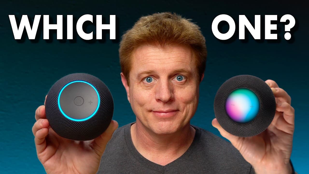 Thumbnail do vídeo HomePod Mini vs Echo Dot Max: Don’t Pick Wrong!