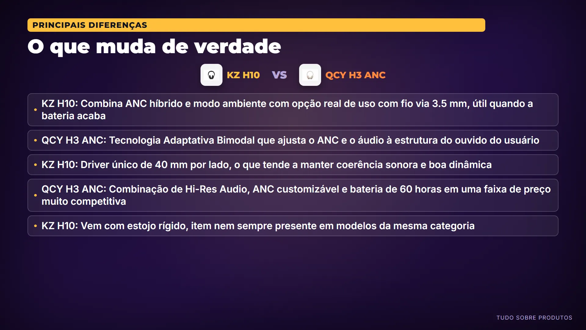 O que muda de verdade: As diferenças que realmente importam.