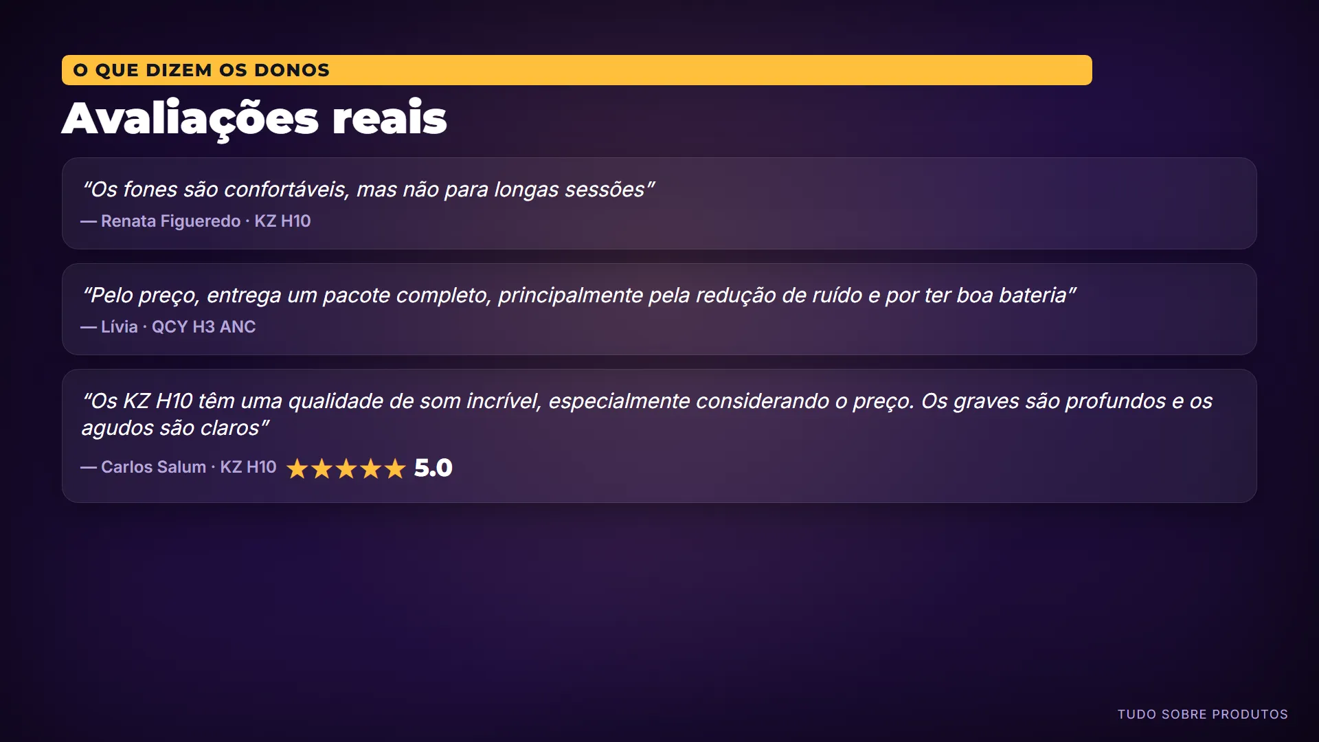 Avaliações reais: E o que dizem quem já comprou.