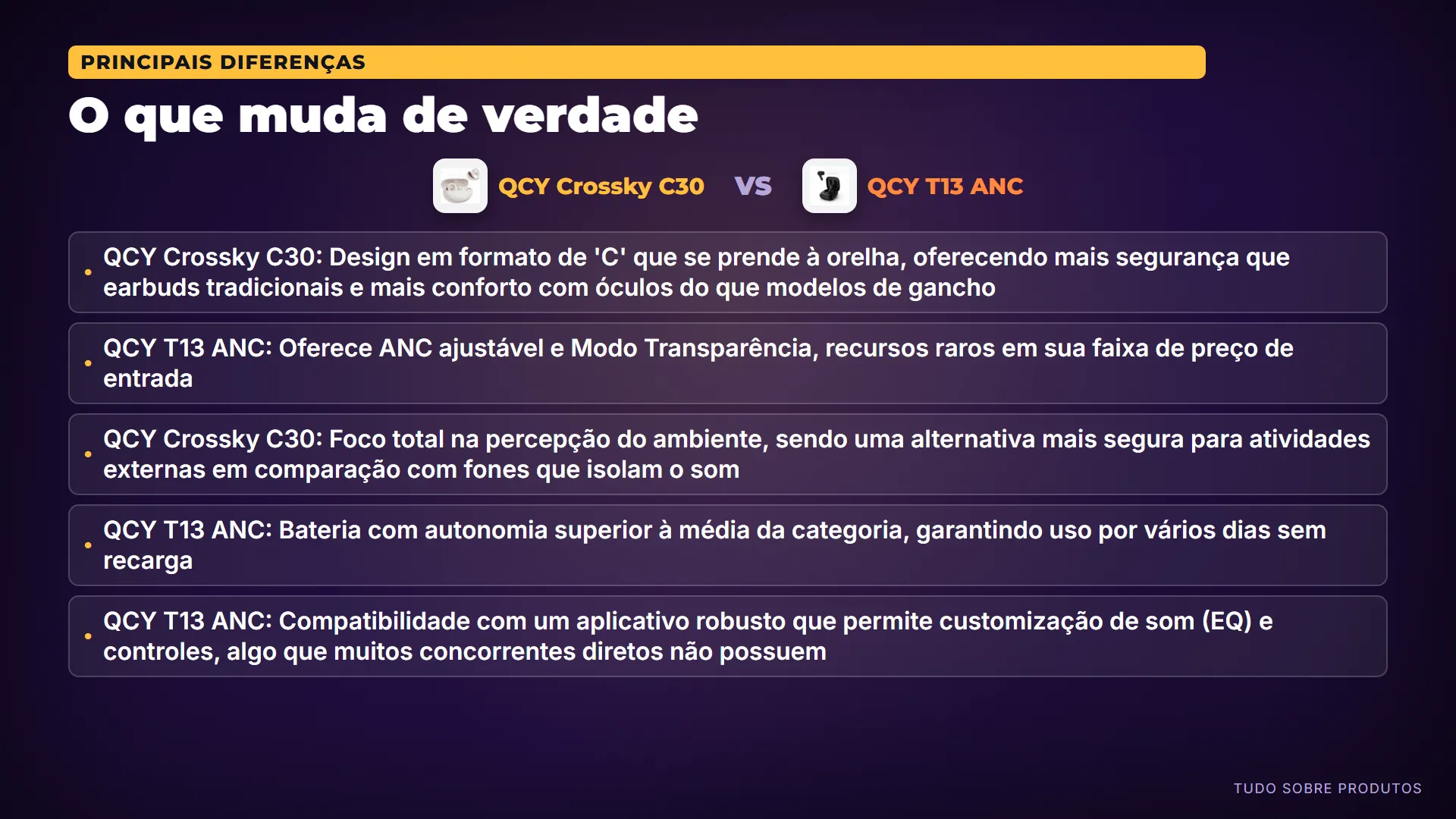 O que muda de verdade: As diferenças que realmente importam.