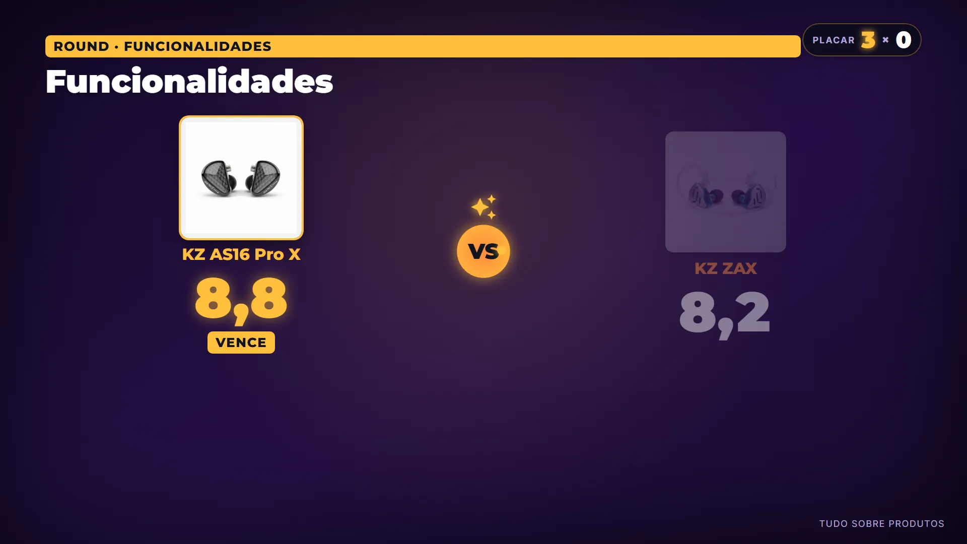 Funcionalidades: Em funcionalidades, ambos são diretos, com foco em som e cabo removível, sem app e sem recursos sem fio nativos.