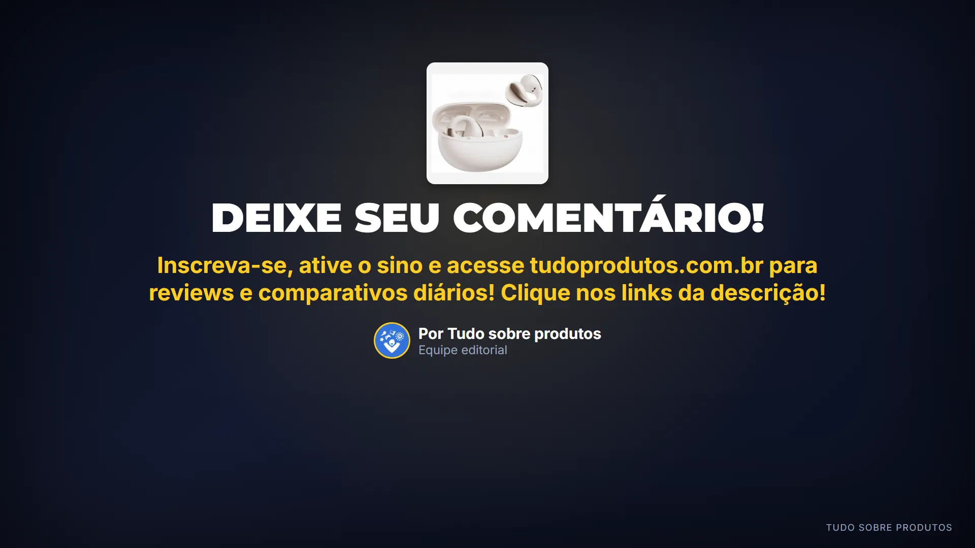 DEIXE SEU COMENTÁRIO!: E aí, o que você achou do QCY Crossky C30?