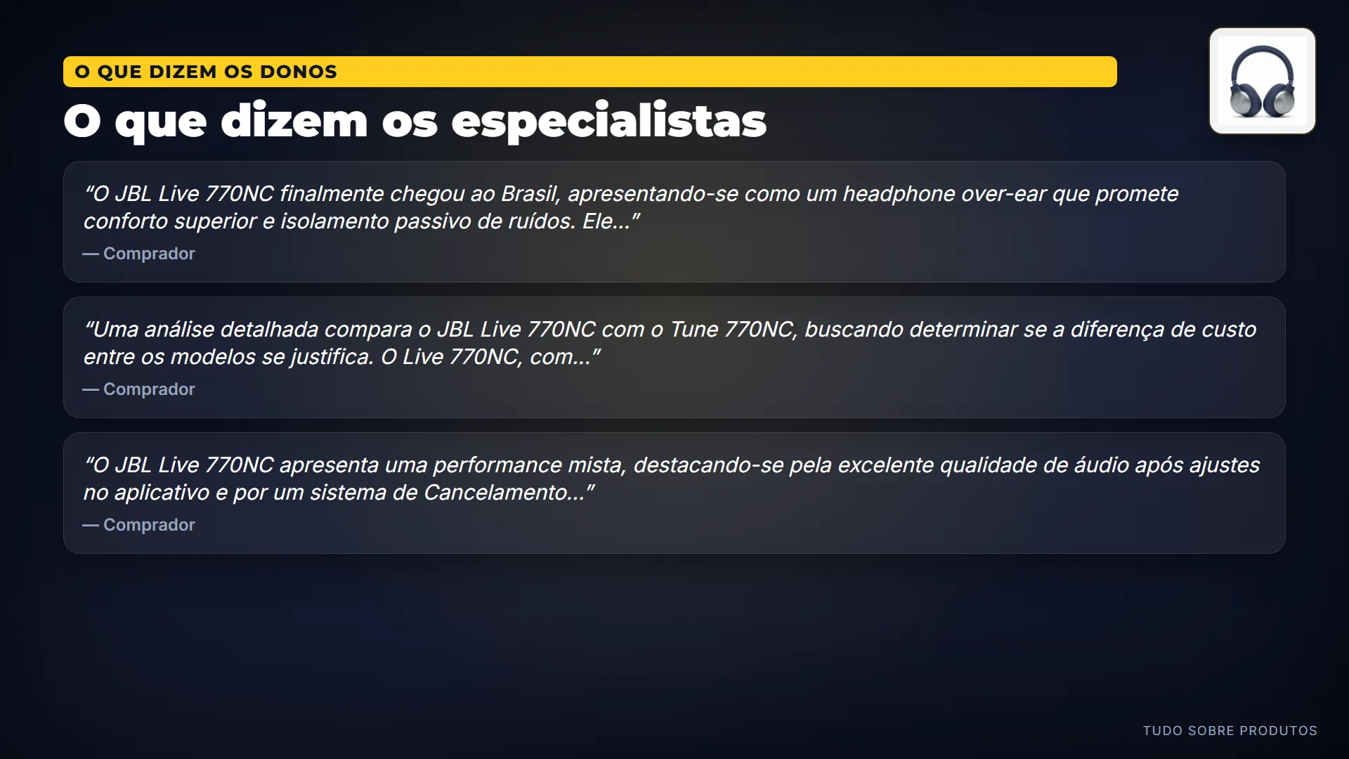 O que dizem os especialistas: Analisamos 15 vídeos sobre o Live 770NC e o consenso é positivo.