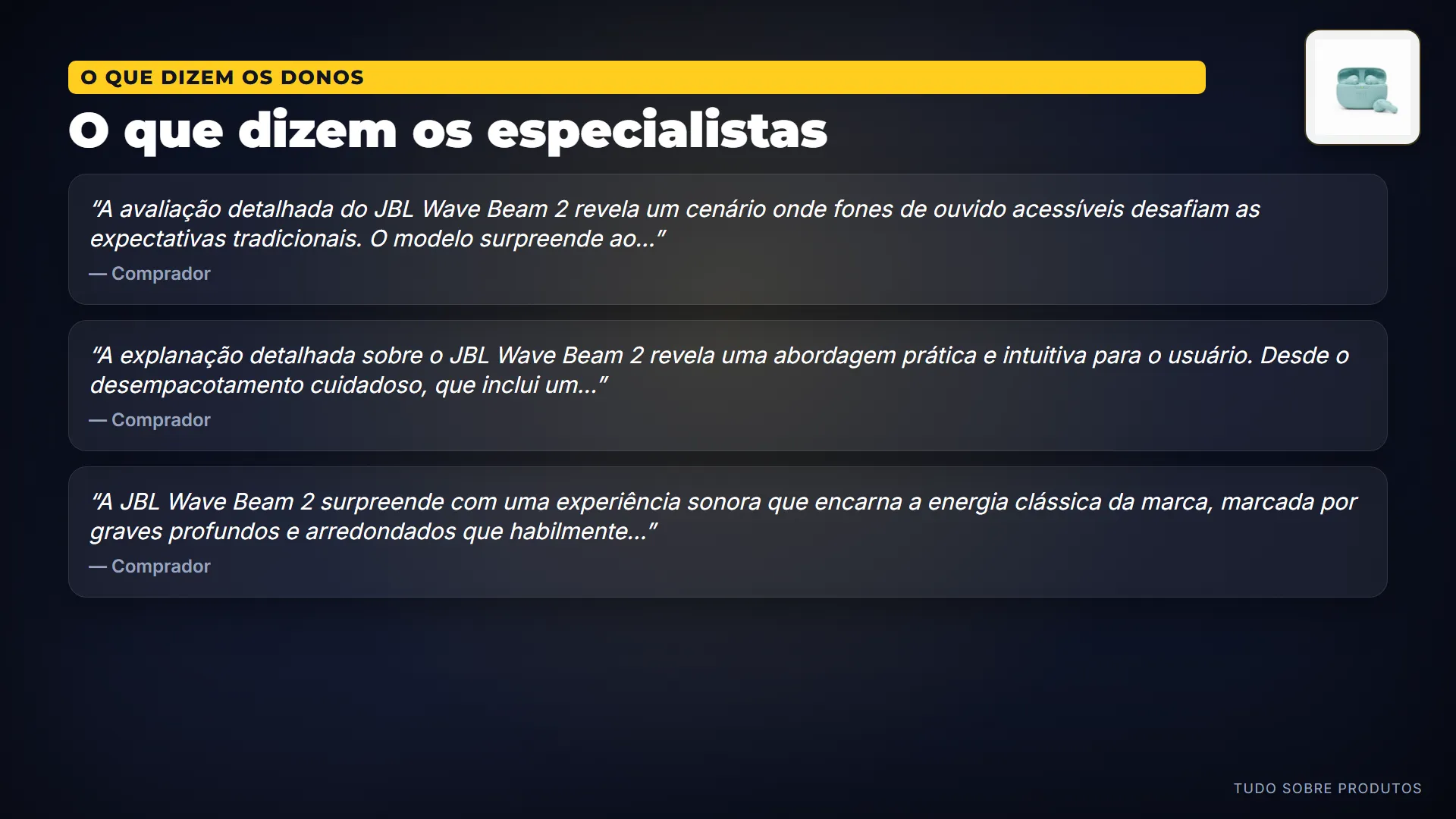 O que dizem os especialistas: Analisamos 19 vídeos sobre ele.