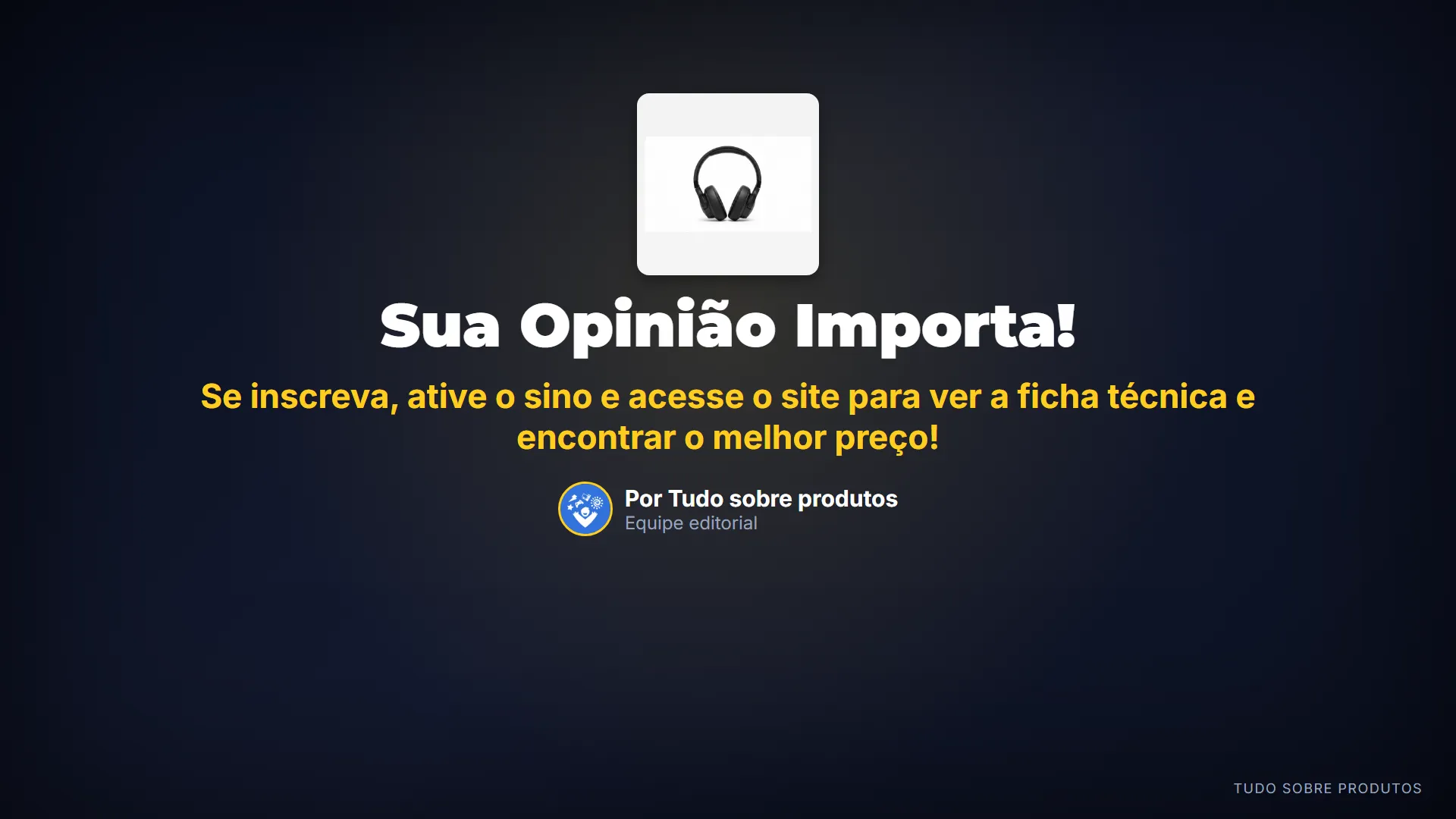Sua Opinião Importa!: Gostou do review?