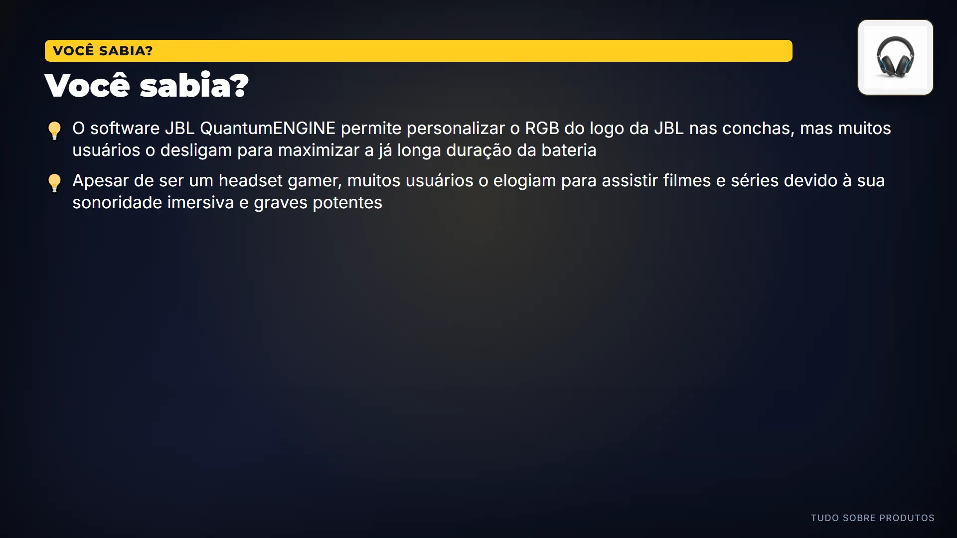 Você sabia?: Curiosamente, o RGB personalizável do logo, via software, é muitas vezes desligado para estender a bateria.