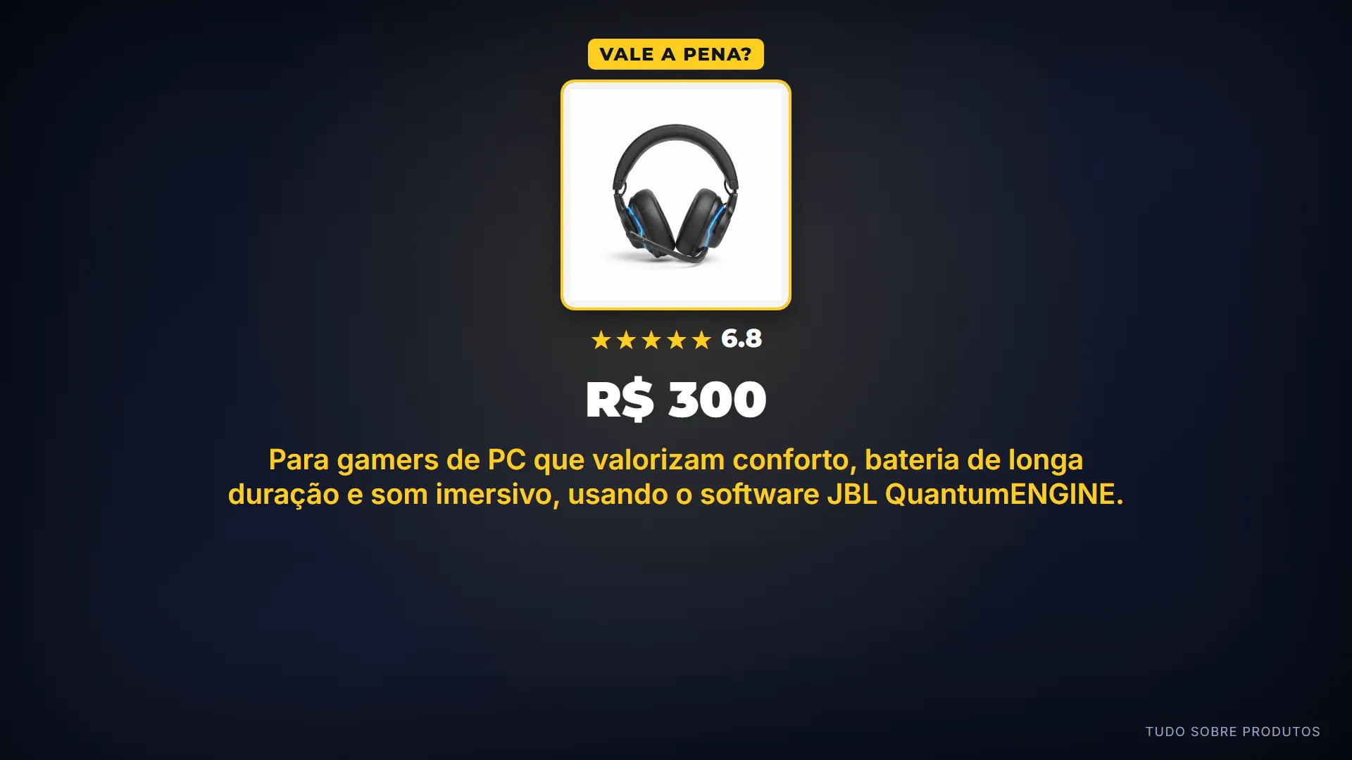 Vale a Pena?: Sim, o JBL Quantum 610 Wireless é uma escolha sólida para quem busca autonomia e conforto.
