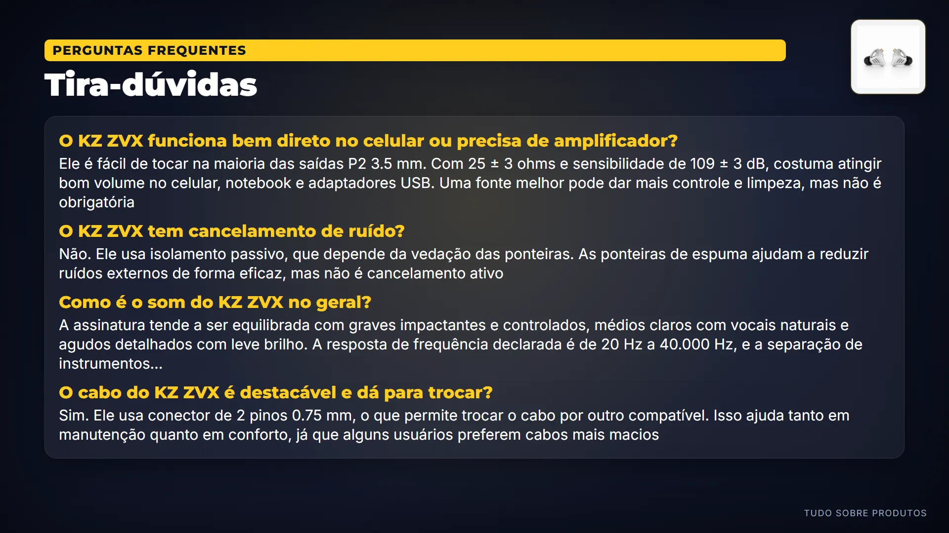 Tira-dúvidas: Entre as dúvidas mais comuns, estão questões sobre o isolamento do som, a durabilidade do cabo e a compatibilidade com…