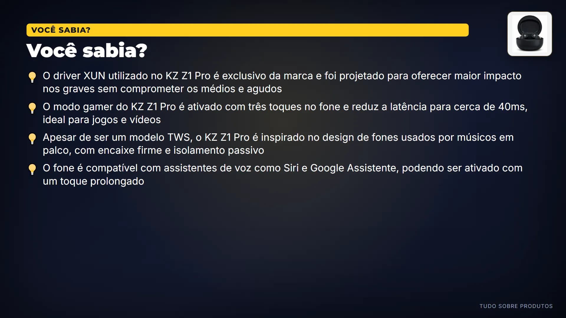 Você sabia?: Curiosidades: o driver XUN é exclusivo da KZ.