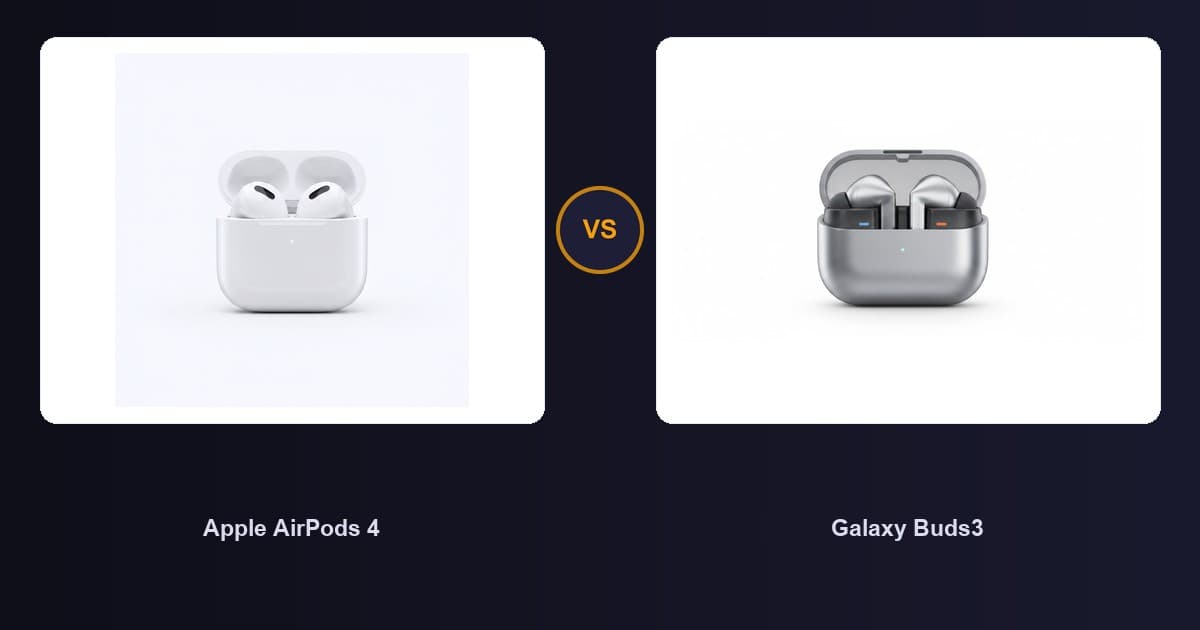 Apple AirPods 4 x Galaxy Buds3