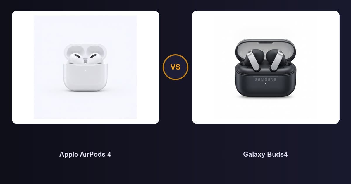 Apple AirPods 4 x Galaxy Buds4