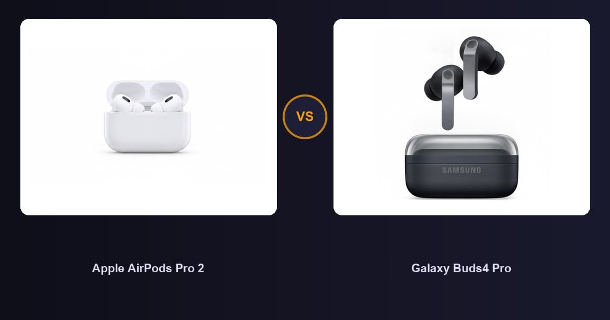Apple AirPods Pro 2 x Galaxy Buds4 Pro