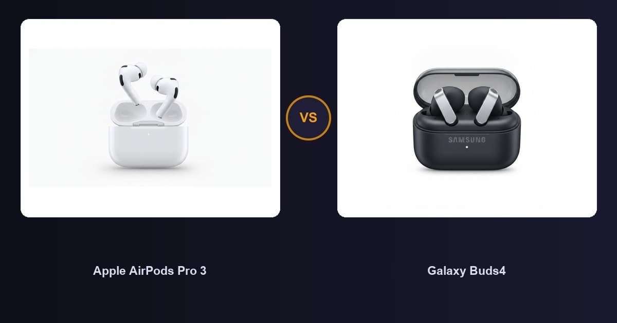 Apple AirPods Pro 3 x Galaxy Buds4
