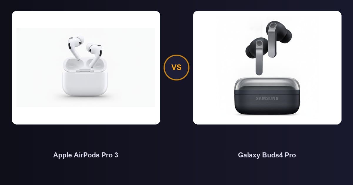 Apple AirPods Pro 3 x Galaxy Buds4 Pro