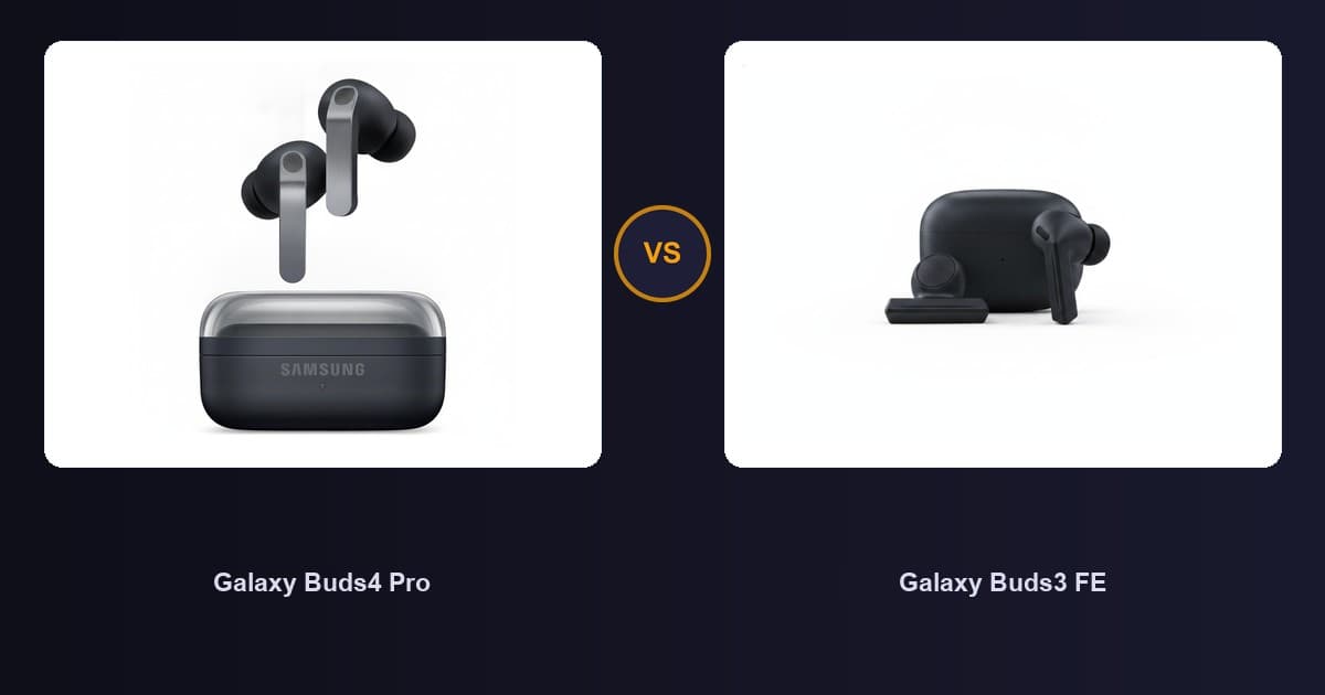 Galaxy Buds4 Pro x Galaxy Buds3 FE