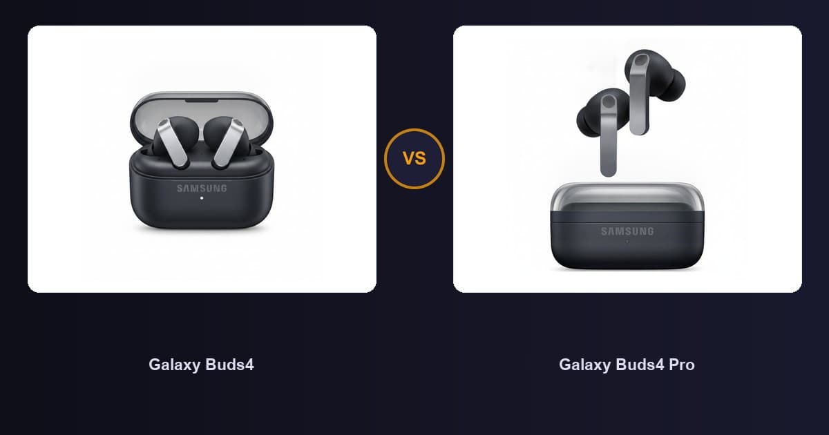 Galaxy Buds4 x Galaxy Buds4 Pro