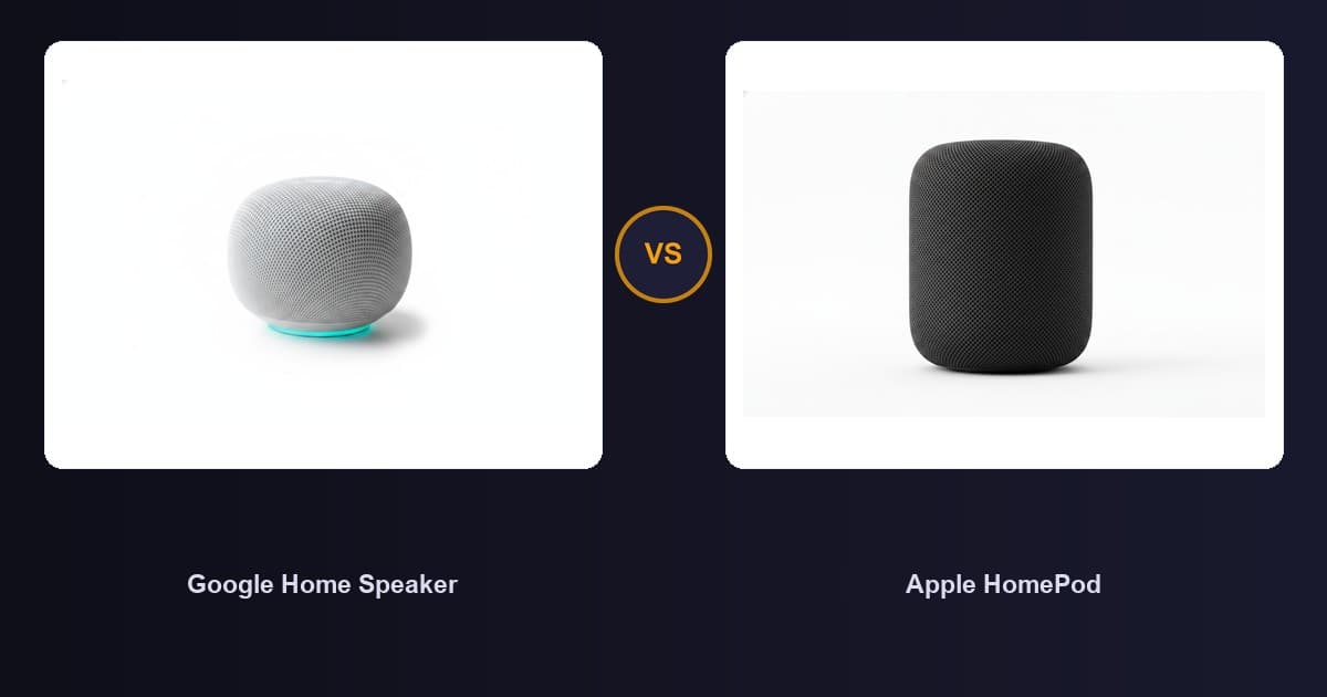 Google Home Speaker x Apple HomePod