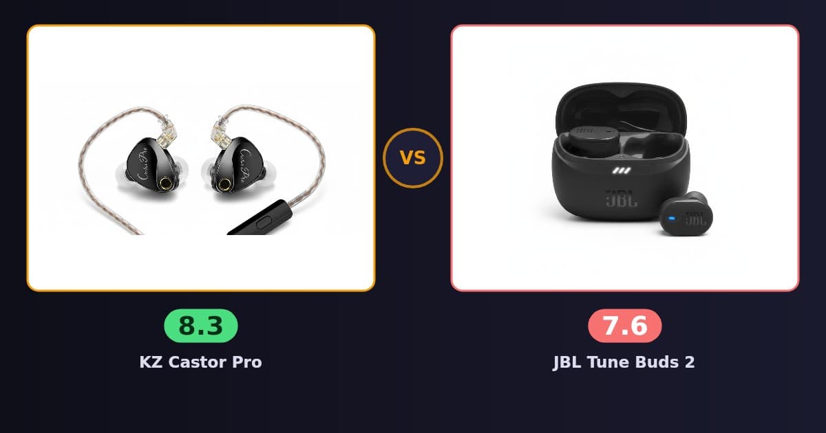 KZ Castor Pro x JBL Tune Buds 2