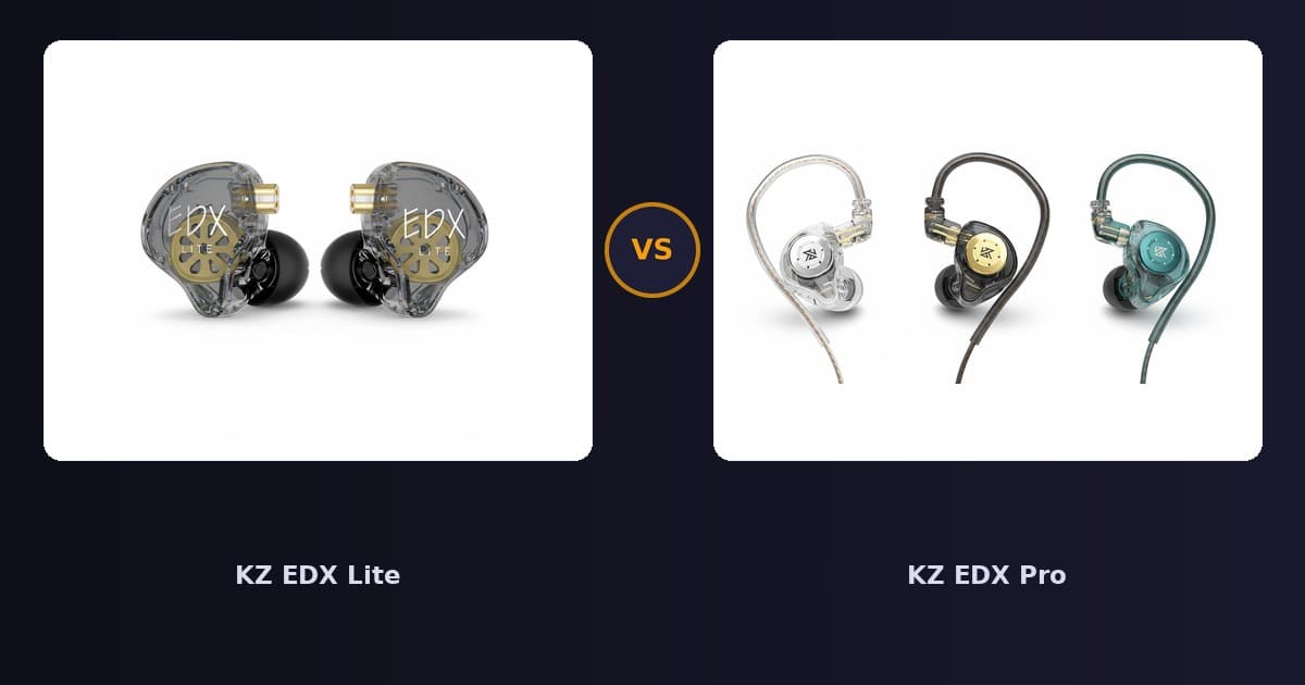 KZ EDX Lite x KZ EDX Pro