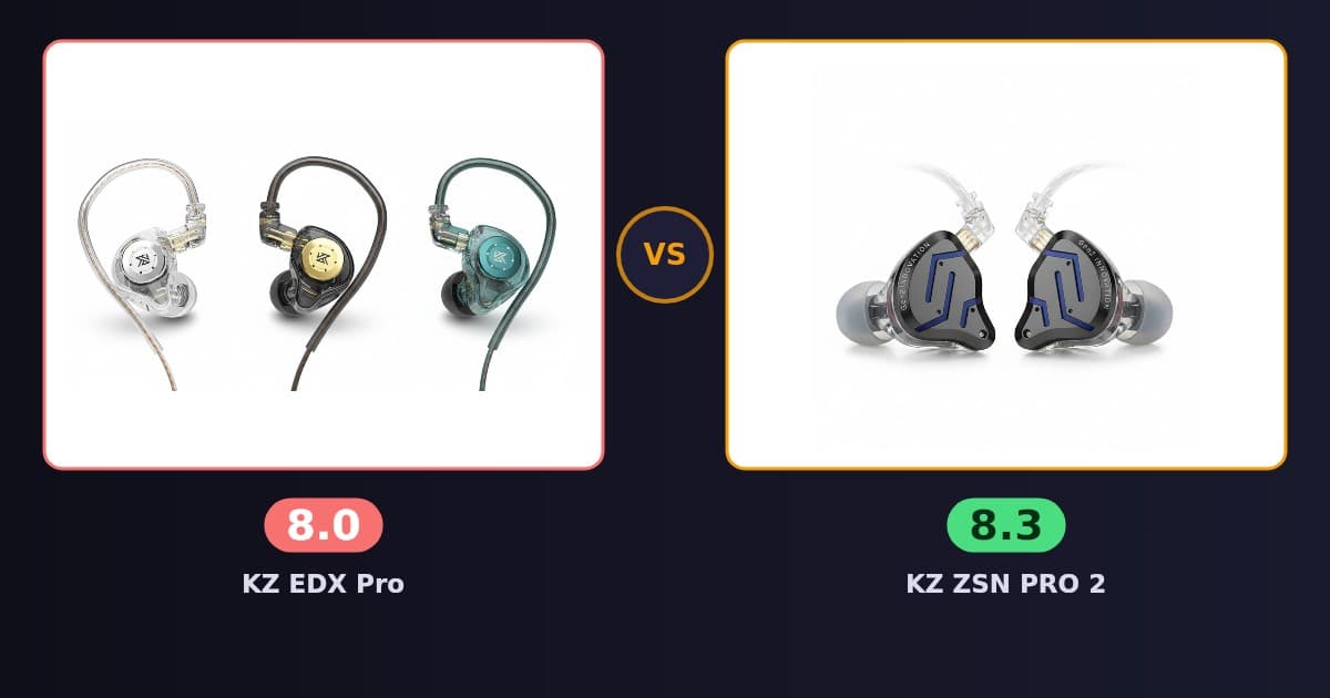 KZ EDX Pro x KZ ZSN PRO 2