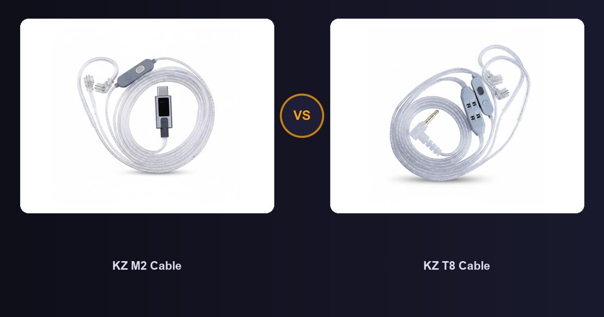 KZ M2 Cable x KZ T8 Cable