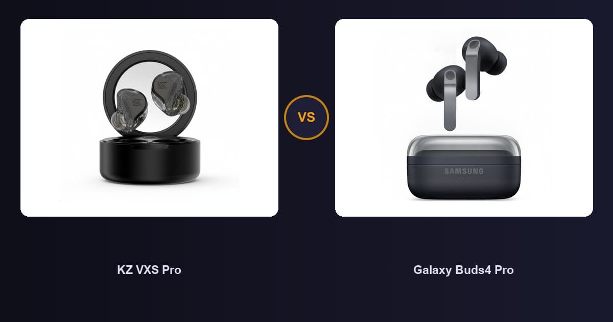 KZ VXS Pro x Galaxy Buds4 Pro