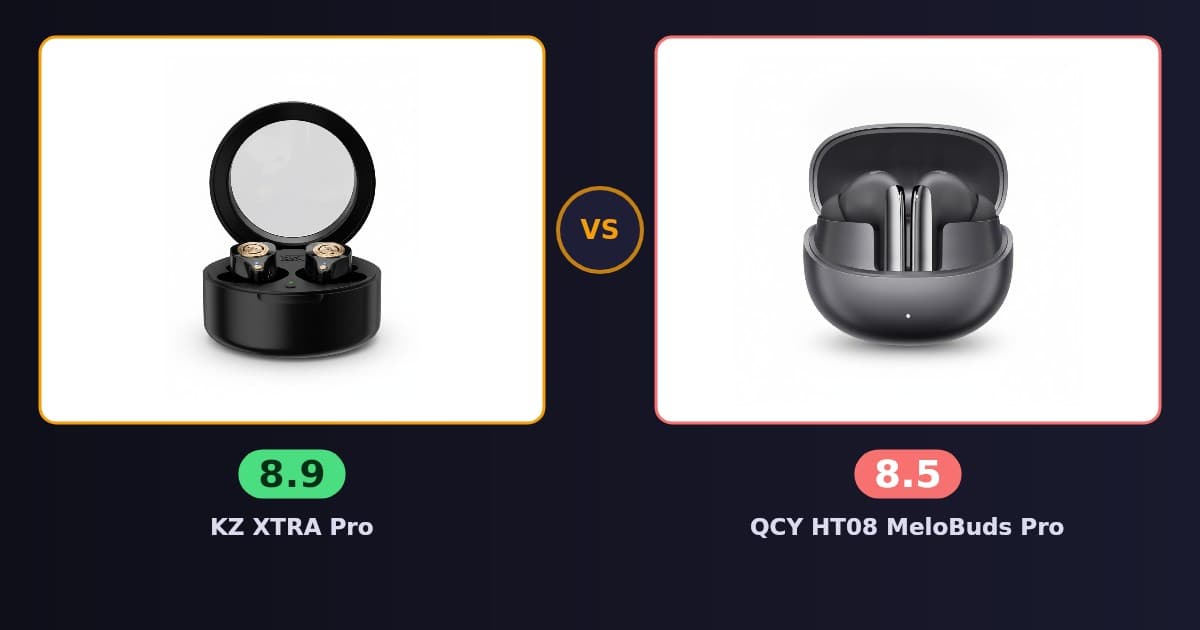 KZ XTRA Pro x QCY HT08 MeloBuds Pro