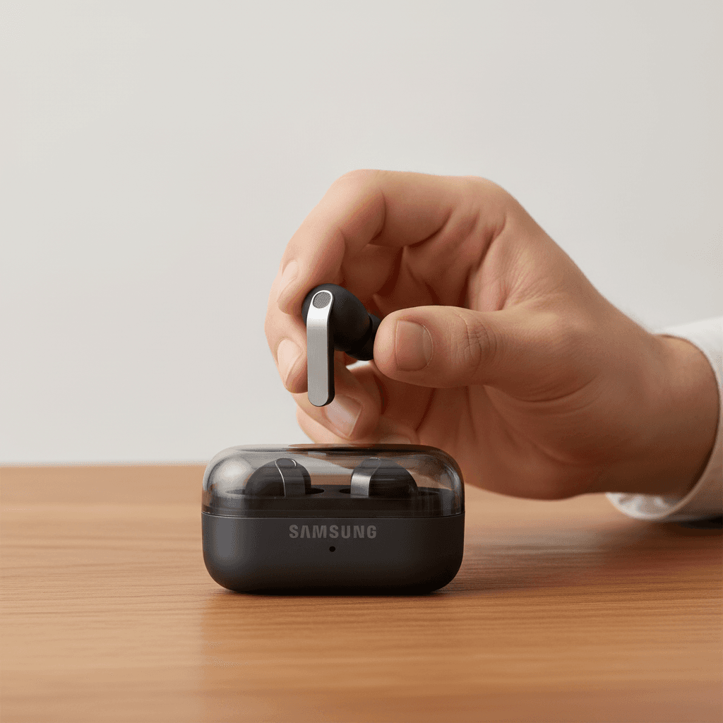 Galaxy Buds4 Pro - Na Mão