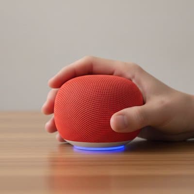 Google Home Speaker: in_hand