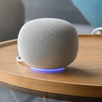 Google Home Speaker: side