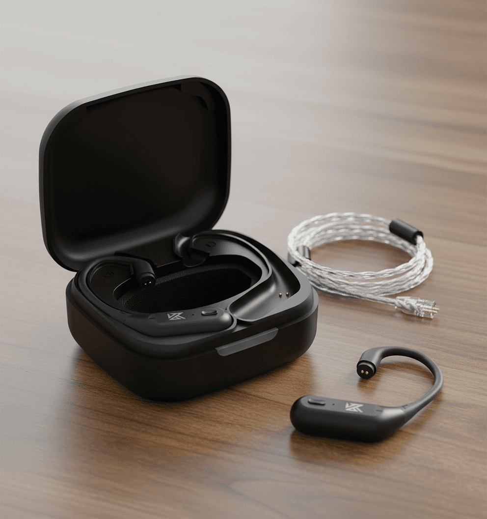 KZ AZ09 Pro Ear hooks - Vista Lateral