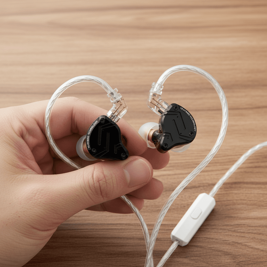 KZ ZS10 Pro X - Na Mão