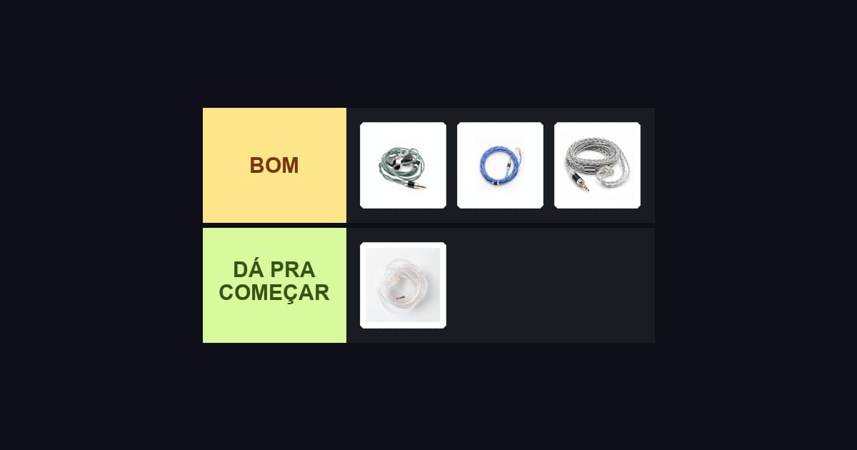Melhores Cabos 8 Núcleos para Fones KZ